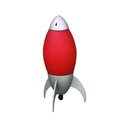 Cling 10.5 in. Kids Red Rocket Table Lamp CL2629622